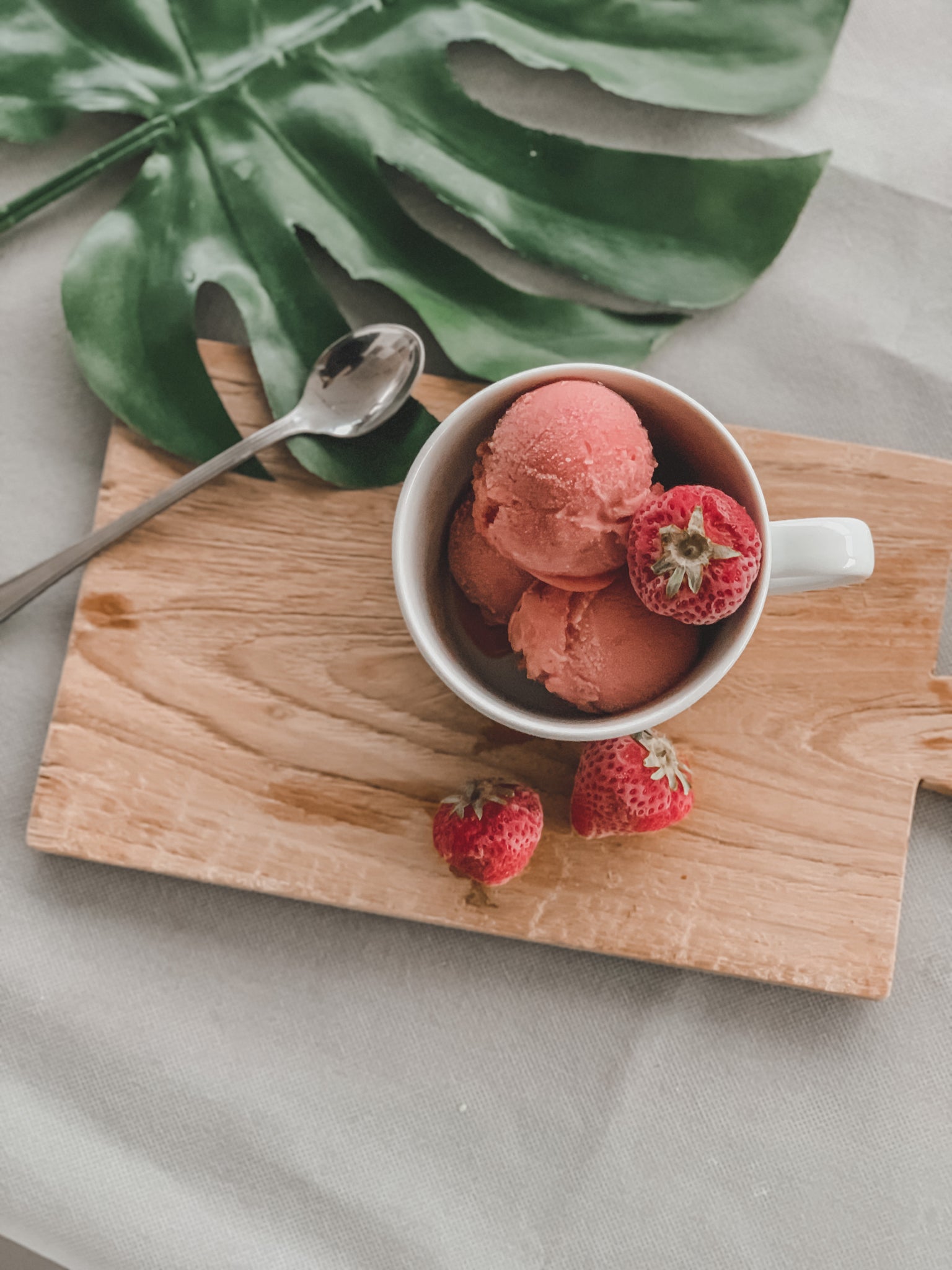 Aardbeien Sorbet