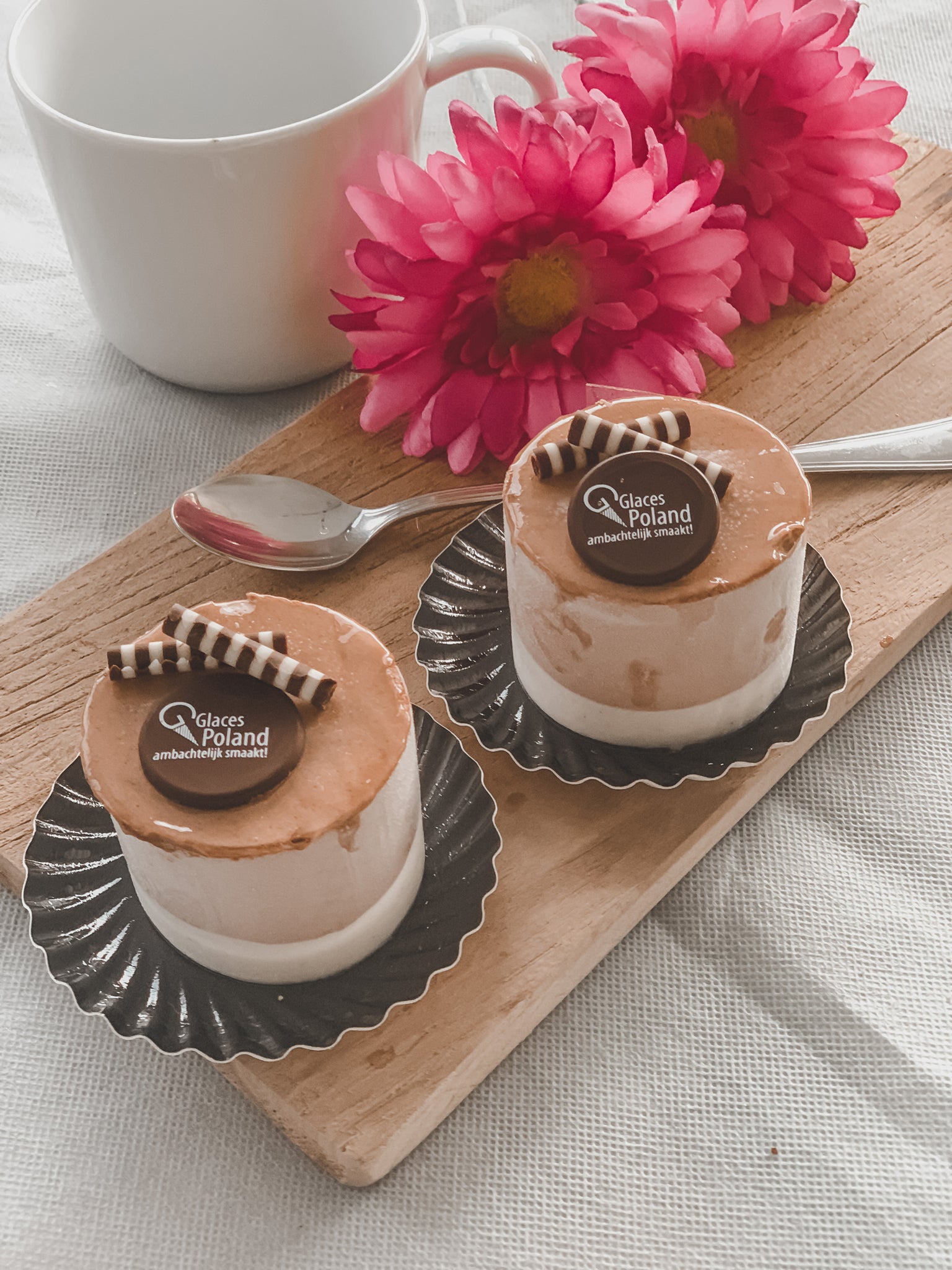 Ijscilinder vanille/chocolade