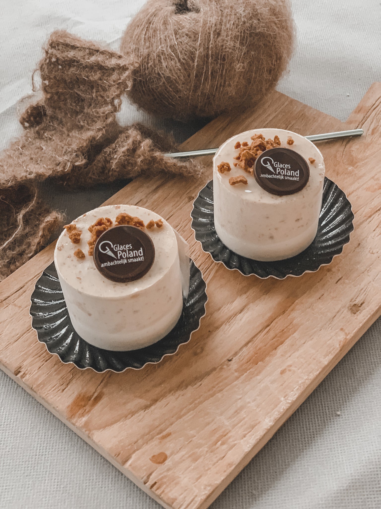 Ijscilinder vanille/speculaas