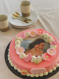 Foto-ijstaart met rolfondant